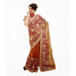 Embroidered Party wear saree
