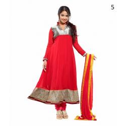 Long Sleeve Red Designer Salwar Suit