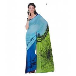 Fabulous Printed Georgette Sarees