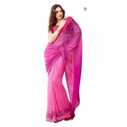 Attractive Printed Georgette Sarees