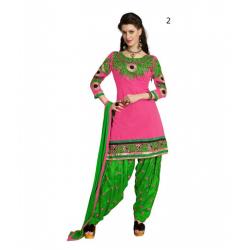 Stylish Chanderi Silk Patiala Salwar Suit