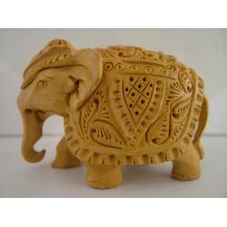 Wooden Elephant Sculpture (2 Inch)