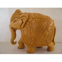 Wooden Elephant Sculpture (4 Inch)