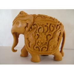 Wooden Elephant Sculpture (4 Inch)