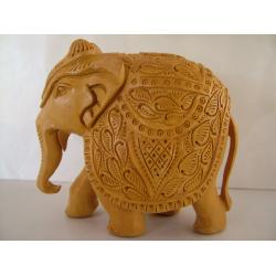 Wooden Elephant Sculpture (5 Inch)